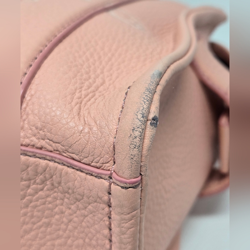 Marc Jacobs The Tote- Leather Small In Southern Peach with Gold Hardware - Picture 14 of 15